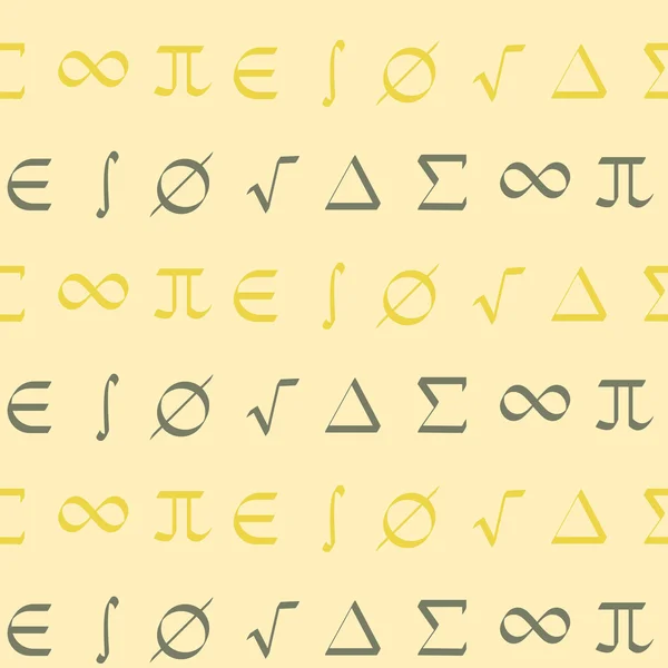 Wzór z irlandzkie symbole matematyczne — Wektor stockowy