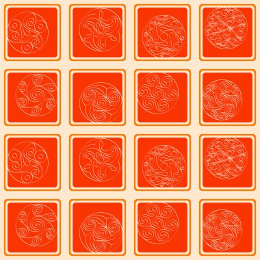 İrlandalı geometrik süsleme ile Seamless Modeli