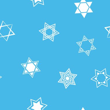 Davut'un yıldızı geleneksel Yahudi sembolü ile Seamless Modeli  