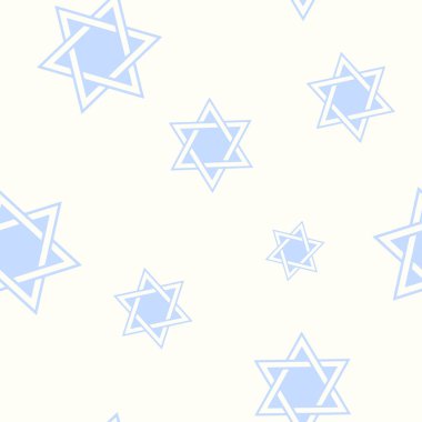 Davut'un yıldızı geleneksel Yahudi sembolü ile Seamless Modeli 