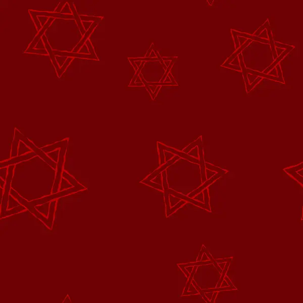 Davut'un yıldızı geleneksel Yahudi sembolü ile Seamless Modeli — Stok Vektör