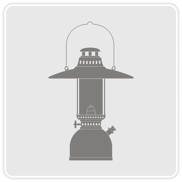 Монохромна ікона з ліхтарем — стоковий вектор