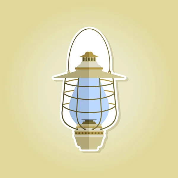 Ikona kolor z latarnią — Wektor stockowy
