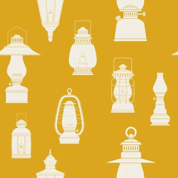 Modèle sans couture avec des lanternes — Image vectorielle