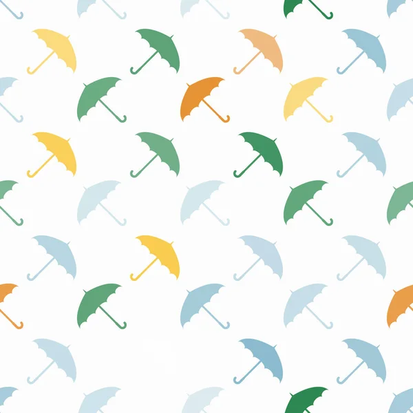 Seamless pattern with umbrellas for your design — Stock Vector