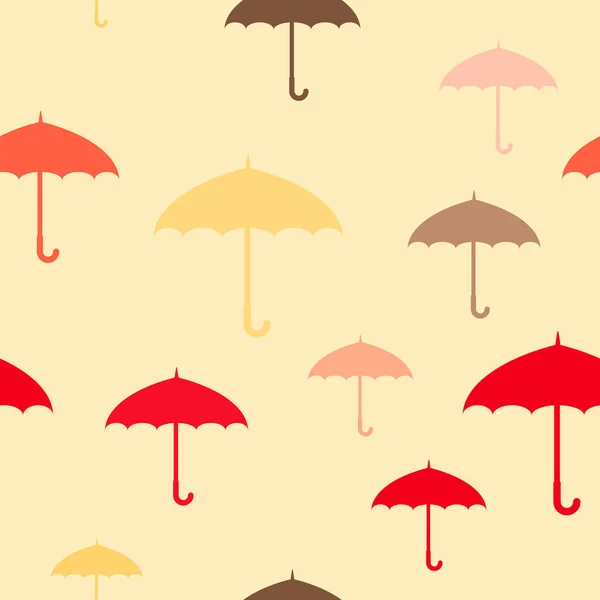 Modello senza cuciture con ombrelli per il vostro design — Vettoriale Stock