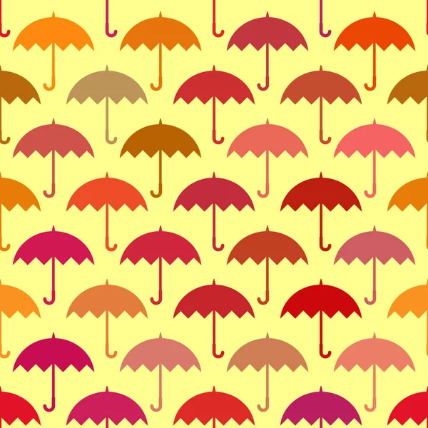 Naadloos patroon met paraplu 's — Stockvector