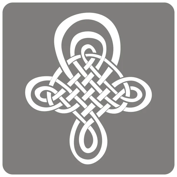 Monochrome Ikone mit keltischer Kunst und ethnischen Ornamenten — Stockvektor