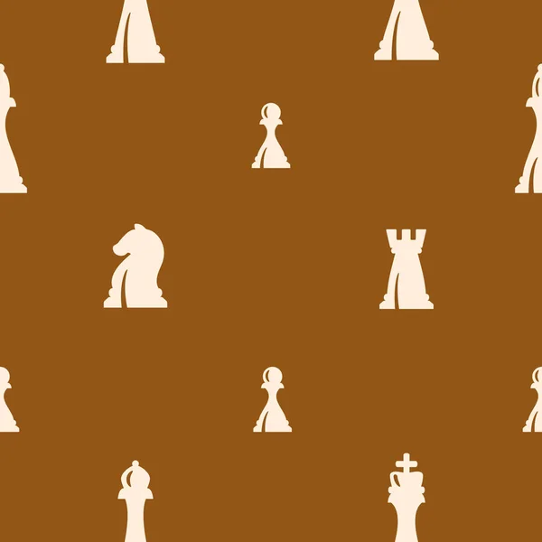 チェスの駒とのシームレスなパターン — ストックベクタ
