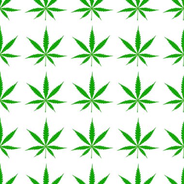 Kenevir yapraklı pürüzsüz desen  