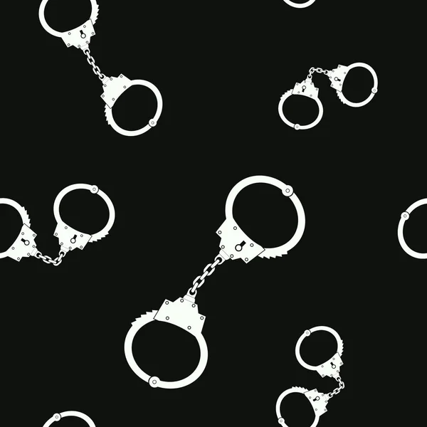 Безшовний візерунок з наручниками — стоковий вектор