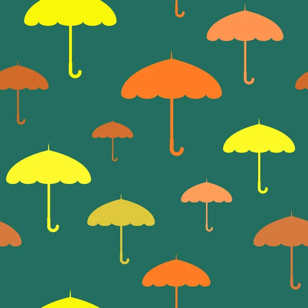 Seamless pattern with umbrellas — Stock Vector