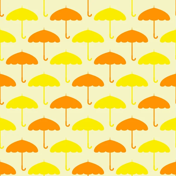 Seamless pattern with umbrellas — Stock Vector