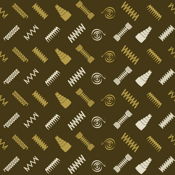 Seamless pattern with Springs — Stock Vector