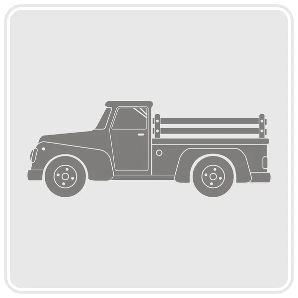Icono con camión de granja — Archivo Imágenes Vectoriales