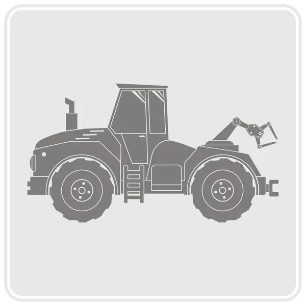 Иконка с трактором — стоковый вектор
