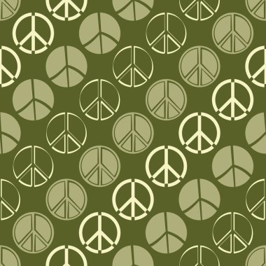 Barış sembolleri ile Seamless Modeli