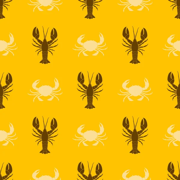 Deniz ürünleri ile kusursuz desen  