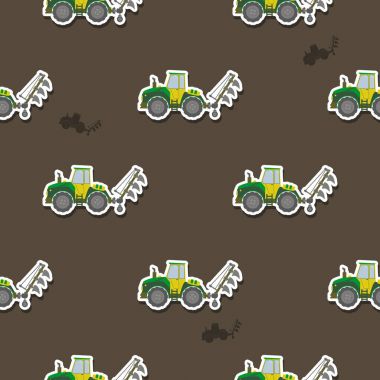 Çiftlik traktörü ile Seamless Modeli  