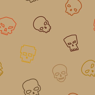 Kafatasları ile kusursuz desen  