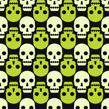 Kafatasları ile kusursuz desen  