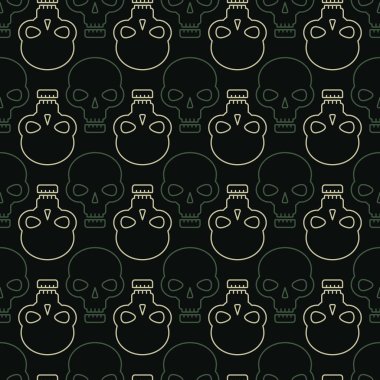 Kafatasları ile kusursuz desen  