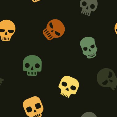 Kafatasları ile kusursuz desen 