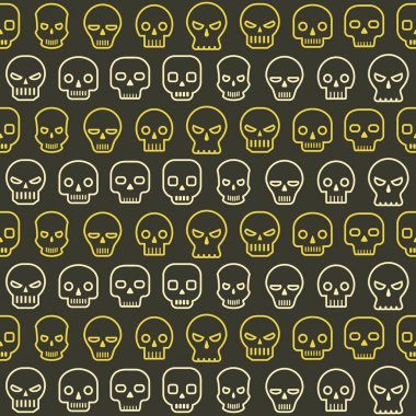 Kafatasları ile kusursuz desen 