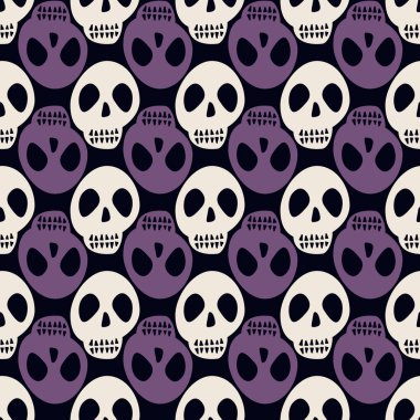 Kafatasları ile kusursuz desen 