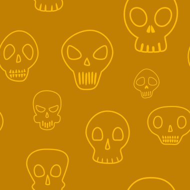 Kafatasları ile kusursuz desen  