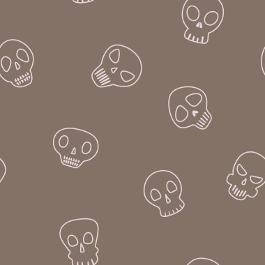 Kafatasları ile kusursuz desen  