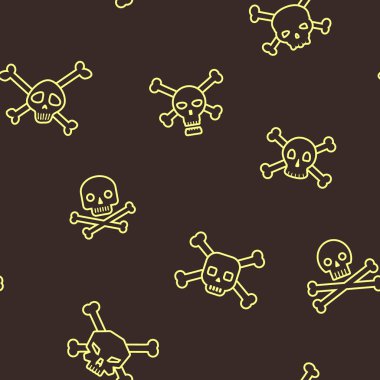 Kafatasları ile kusursuz desen 