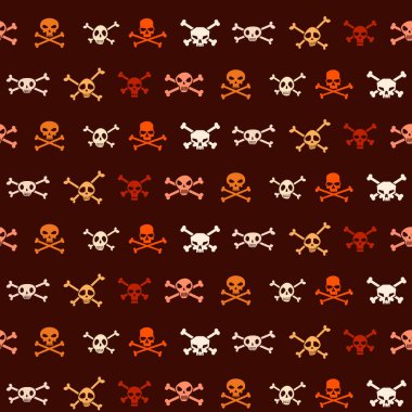 Tasarımınız için kafatasları ile kusursuz desen