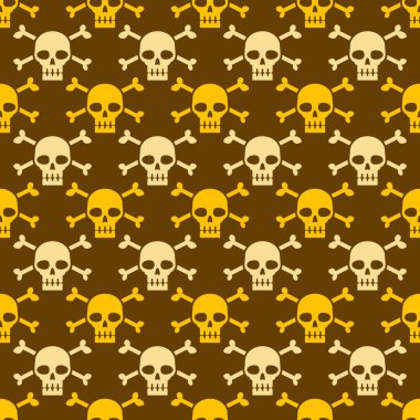 Tasarımınız için kafatasları ile kusursuz desen