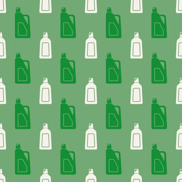 Nahtloses Muster Mit Chemischen Reinigungsprodukten Für Ihr Design — Stockvektor
