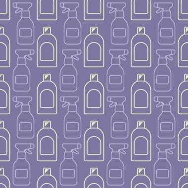 Temizlik tasarımınız için kimyasal ürünleri ile seamless modeli