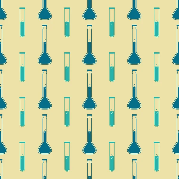Nahtloses Muster Mit Chemielaborgläsern Für Ihr Design — Stockvektor