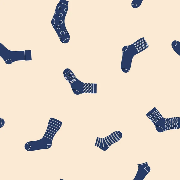 Naadloze Patroon Met Sokken Voor Ontwerp — Stockvector