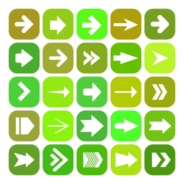 Icon Set Vector Arrows Your Design — Stock Vector