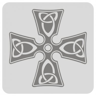 tek renkli simge ile çapraz ve tasarımınız için etnik celtic süsler