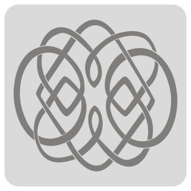 Kelt sanat ve tasarım için etnik süs eşyaları ile tek renkli simge