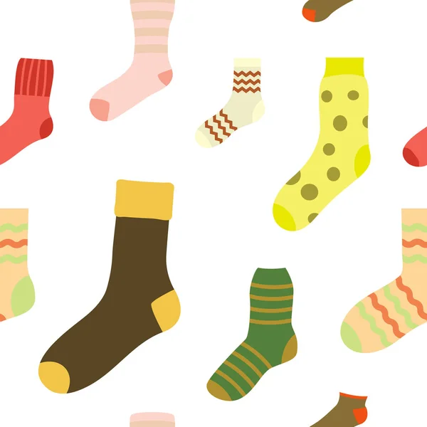 Seamless Pattern Socks Your Design — Stock Vector