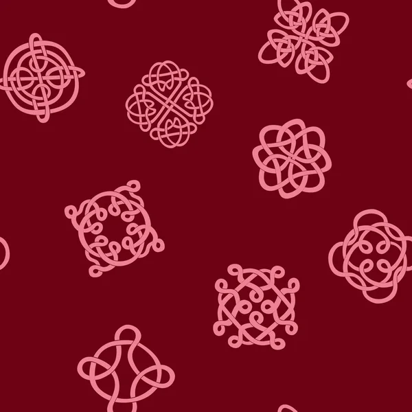Nahtloser Hintergrund Mit Keltischen Geometrischen Ornamenten Für Ihr Design — Stockvektor