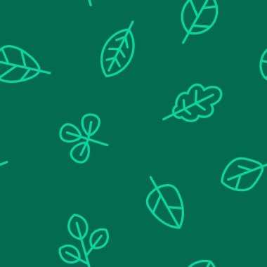 Vektör ile sorunsuz arka plan tasarımlarınız için yaprakları