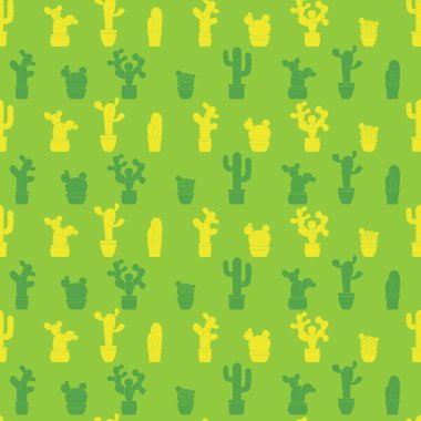 Tasarımınız için kaktüs ile Seamless Modeli
