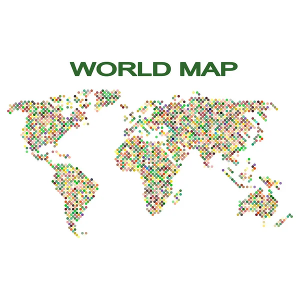Sada Monochromatické Ikony Mapou Světa Pro Váš Design — Stockový vektor