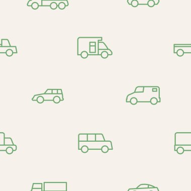 Tasarımınız için taşıma simgeleri ile Seamless Modeli