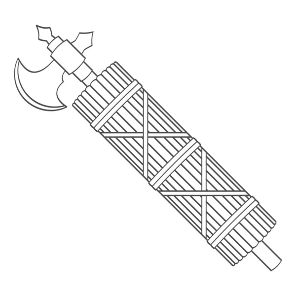 Ícone Vetorial Com Roman Fasces Para Seu Design — Vetor de Stock