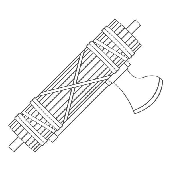 Roman Fasces Ile Vektör Simgesi — Stok Vektör