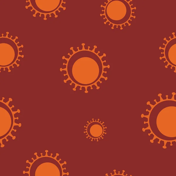 Modèle Sans Couture Avec Coronavirus Pour Votre Conception — Image vectorielle